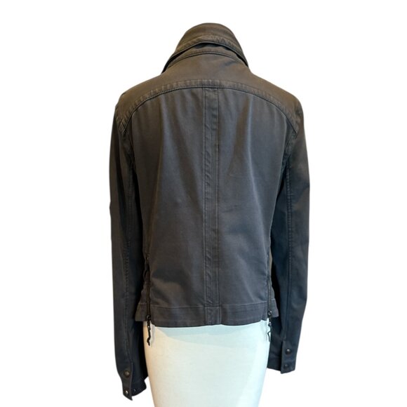 Peyton Jensen Steel Blue Moto Jacket - Picture 3 of 10